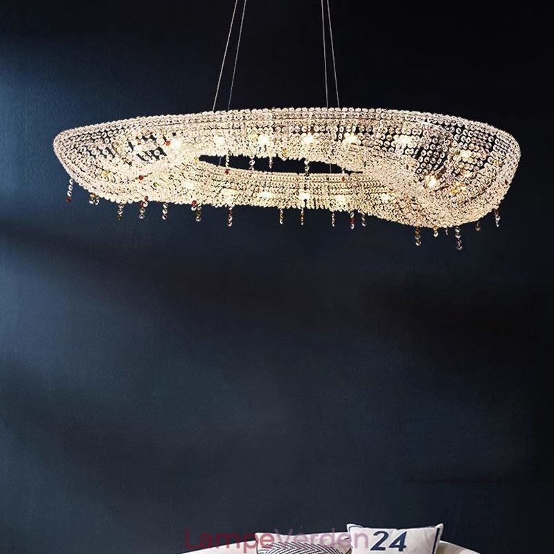 Krystal Pendel Moderne Luksus Oval Loftslampe