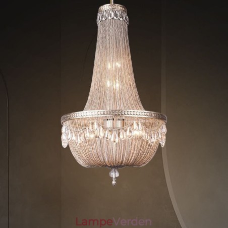 Kvast Pendel Retro American Duplex Aluminium Kæde Loftslampe Kvast Pendel Retro American Duplex Aluminium Kæde Loftslampe