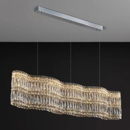 Lang Crystal Pendel Light Luksus Dekoration Loftslampe
