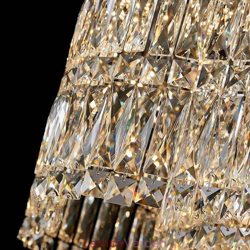 Lang Crystal Pendel Light Luksus Dekoration Loftslampe