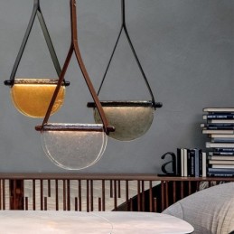 Pendel Moderne Minimalistisk Bælte Glas Loftslampe