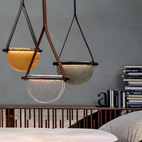 Pendel Moderne Minimalistisk Bælte Glas Loftslampe Pendel Moderne Minimalistisk Bælte Glas Loftslampe