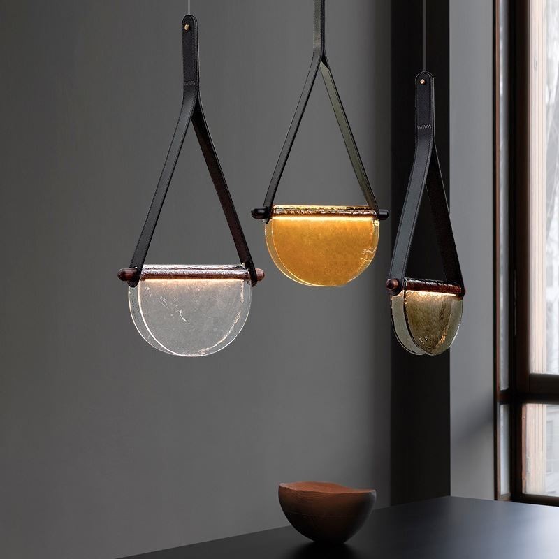 Pendel Moderne Minimalistisk Bælte Glas Loftslampe