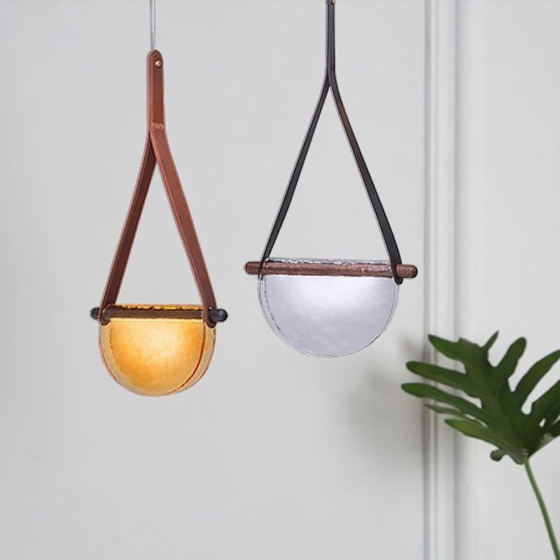 Pendel Moderne Minimalistisk Bælte Glas Loftslampe