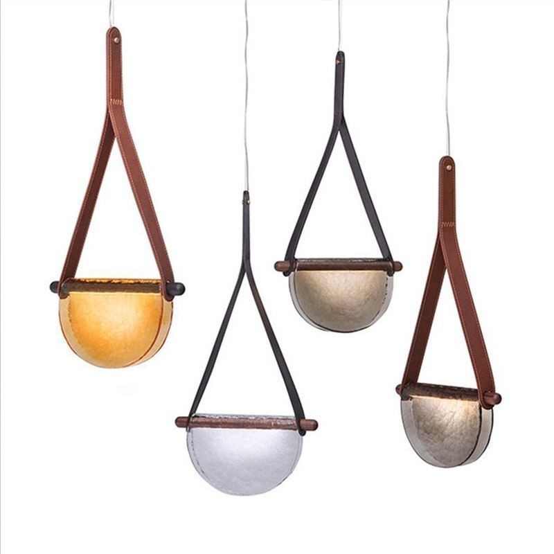 Pendel Moderne Minimalistisk Bælte Glas Loftslampe