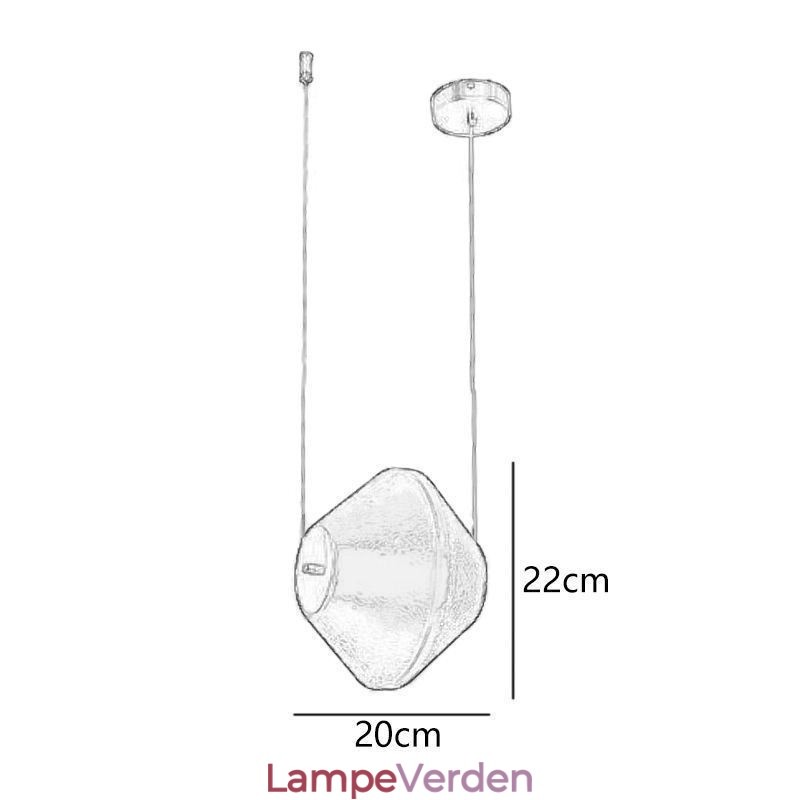 Pendel Moderne Enkelt Enkelt Glas Lille Loftslampe
