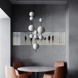 Pendel Moderne Minimalistisk Magic Beans Molecule Loftslampe