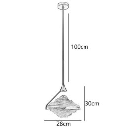 Pendel Moderne Minimalistisk Smedejern Lava Glas Loftslampe