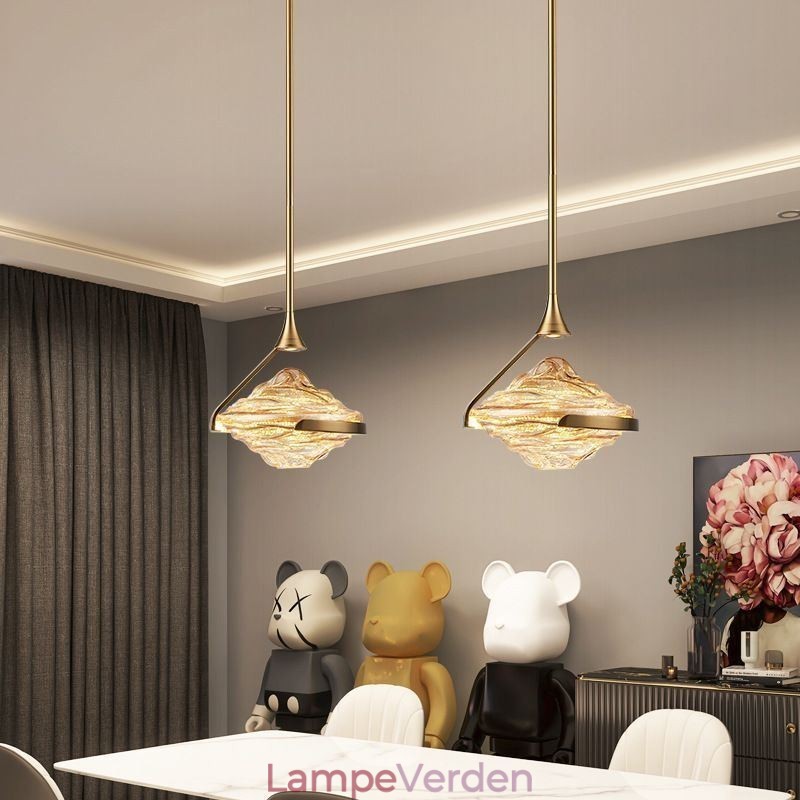 Pendel Moderne Minimalistisk Smedejern Lava Glas Loftslampe