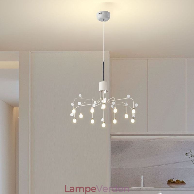 Pendel Nordic Creative Naturlig Hvid Loftslampe 14 Lys