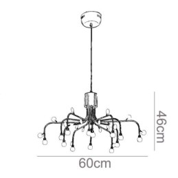 Pendel Nordic Creative Naturlig Hvid Loftslampe 14 Lys