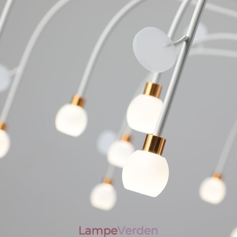 Pendel Nordic Creative Naturlig Hvid Loftslampe 14 Lys
