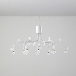 Pendel Nordic Creative Naturlig Hvid Loftslampe 14 Lys