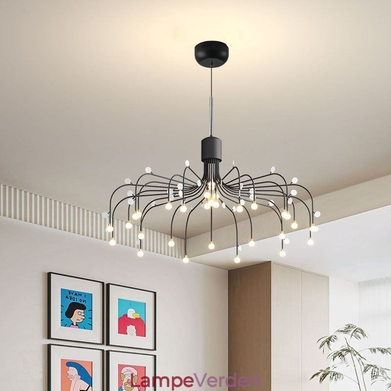 Pendel Nordic Creative Naturlig Hvid Loftslampe 30 Lys