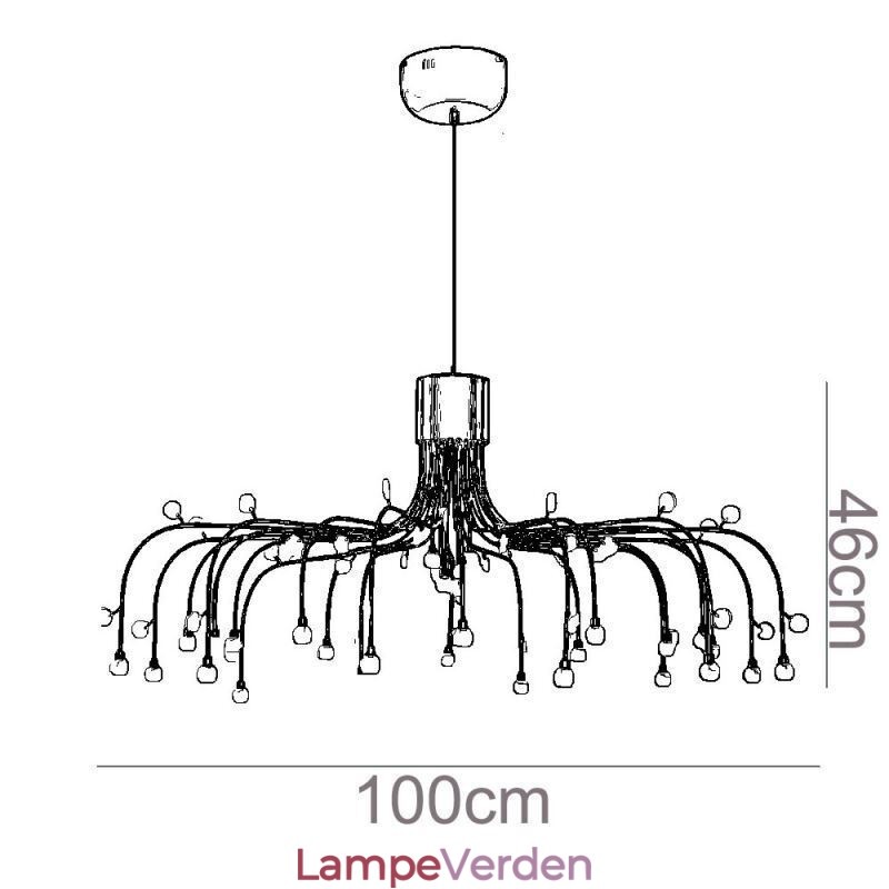 Pendel Nordic Creative Naturlig Hvid Loftslampe 30 Lys