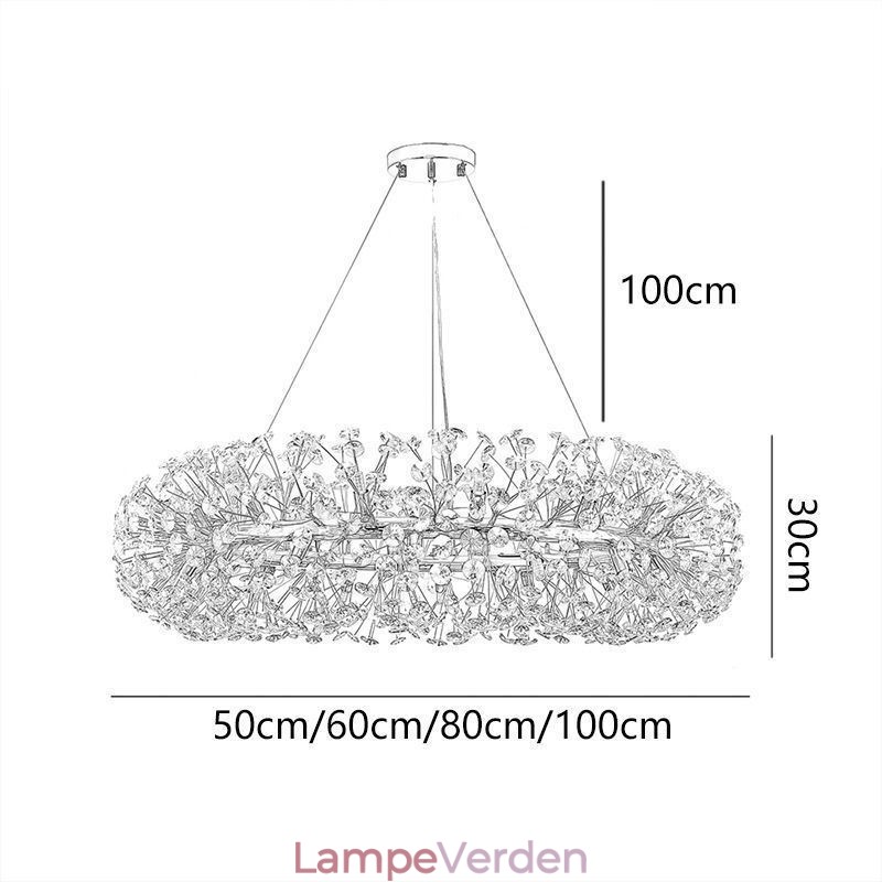 Pendel Moderne Minimalistisk Smedejern Cirkulær Solblomst Loftslampe