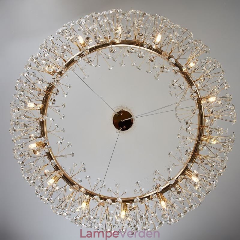 Pendel Moderne Minimalistisk Smedejern Cirkulær Solblomst Loftslampe
