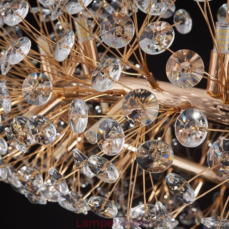 Pendel Moderne Minimalistisk Smedejern Cirkulær Solblomst Loftslampe