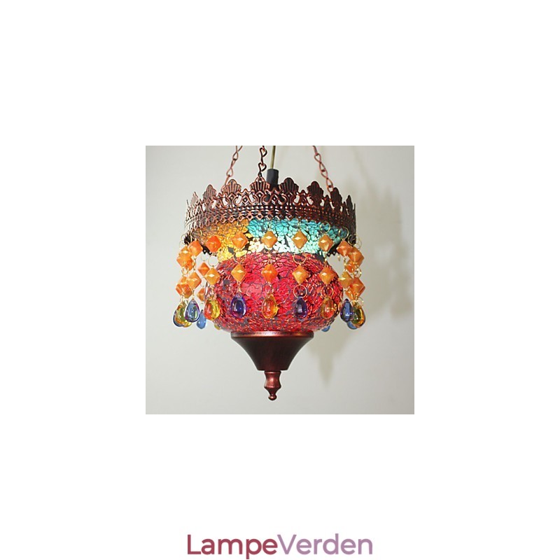 Julekort Lnternet Cafe Retro Art Chandelier Industrial Garden