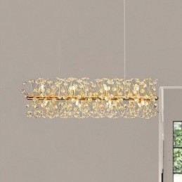 Pendel lys galvanisering Strip Sun Flower Smedejern loftslampe