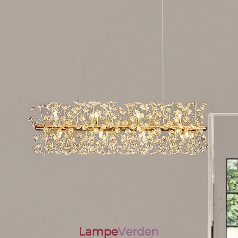 Pendel lys galvanisering Strip Sun Flower Smedejern loftslampe