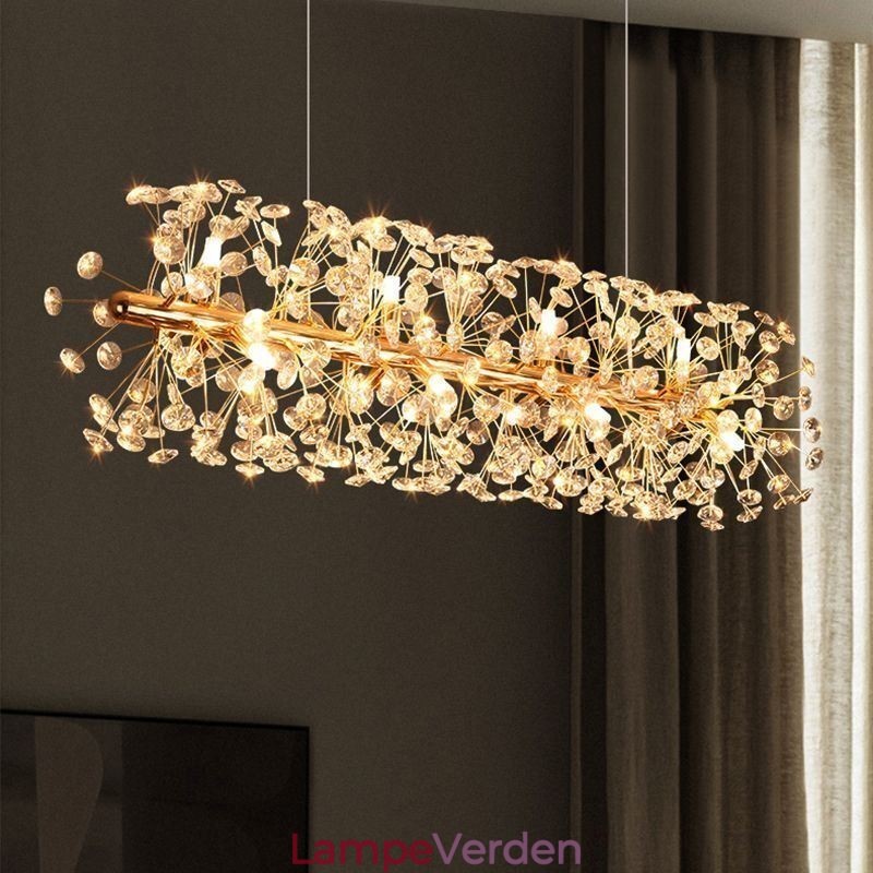 Pendel lys galvanisering Strip Sun Flower Smedejern loftslampe