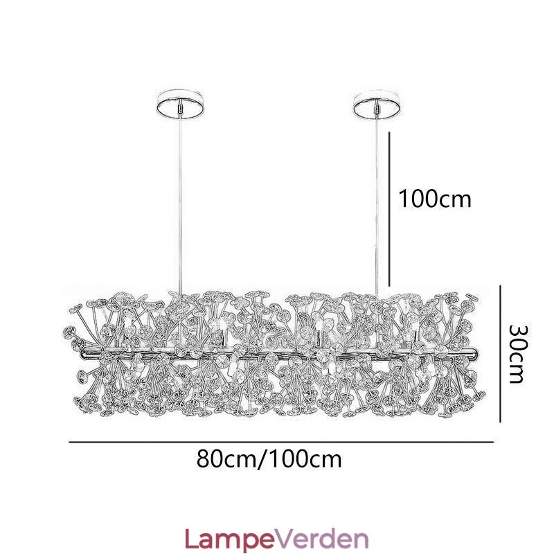 Pendel lys galvanisering Strip Sun Flower Smedejern loftslampe