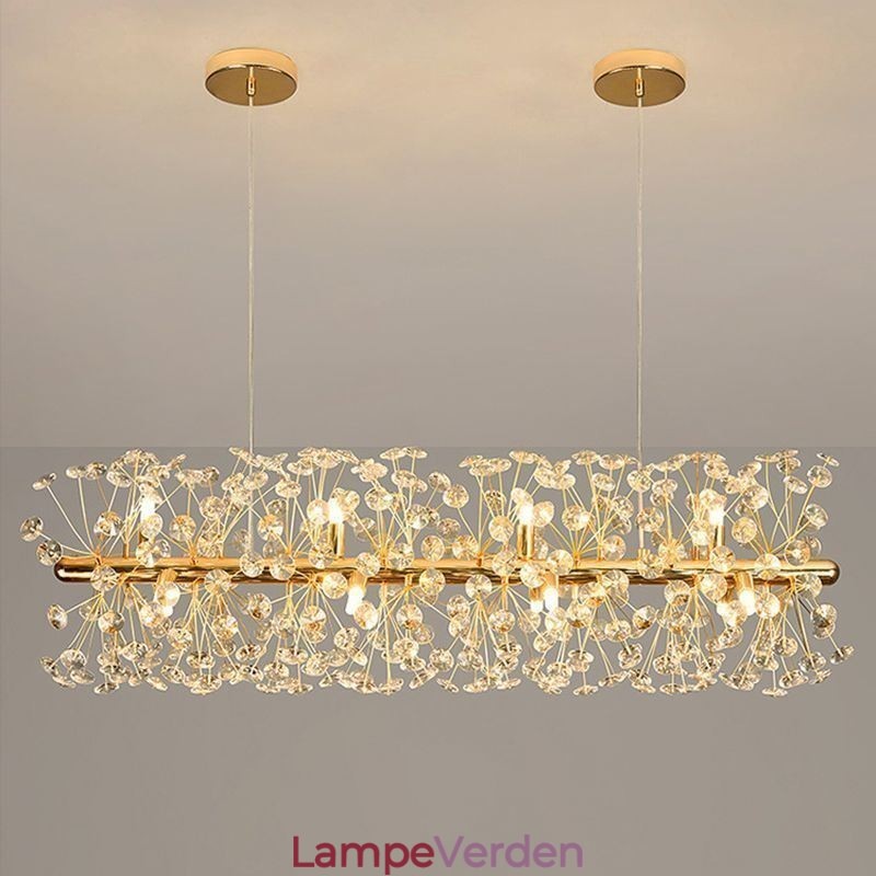 Pendel lys galvanisering Strip Sun Flower Smedejern loftslampe