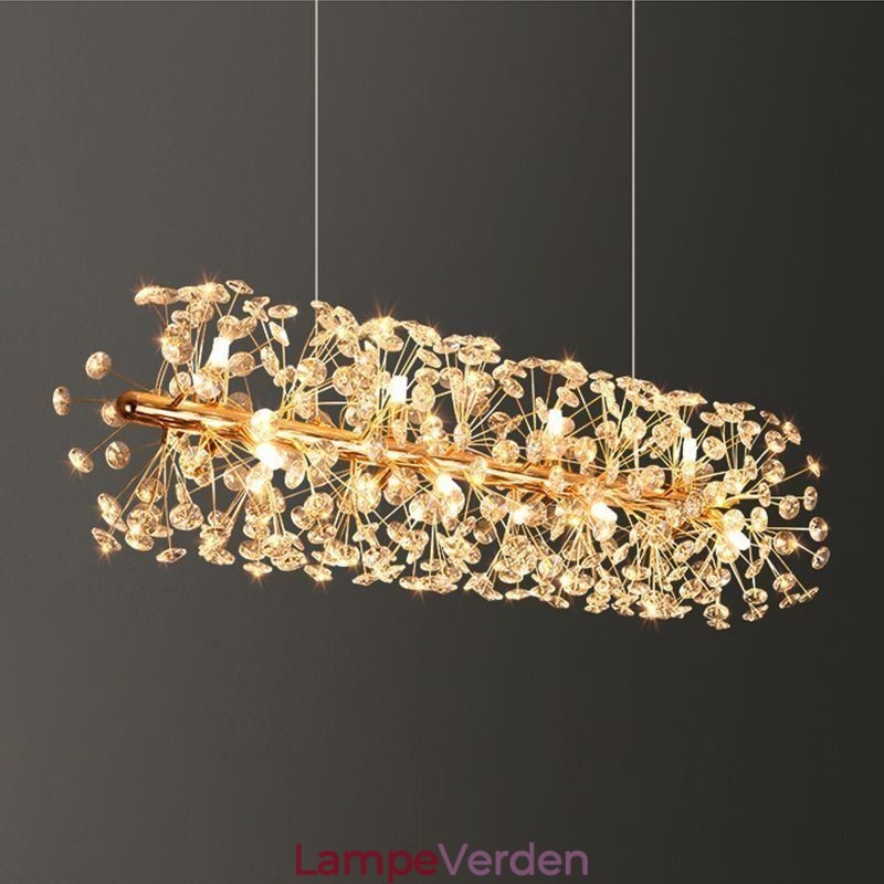 Pendel lys galvanisering Strip Sun Flower Smedejern loftslampe