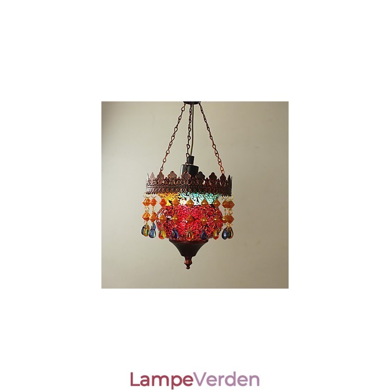 Julekort Lnternet Cafe Retro Art Chandelier Industrial Garden