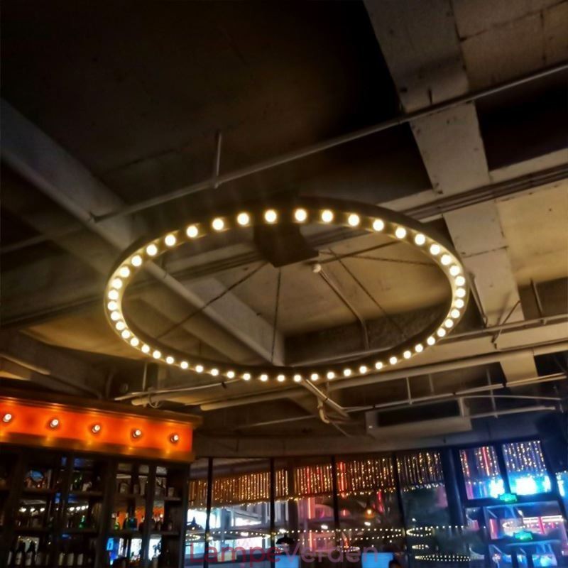 Amerikansk Pendel Retro Smedejernsdekoration Loftslampe