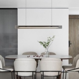 Pendel 100CM Glas Loftslampe Trinløs Dæmpbar Med Fjernbetjening