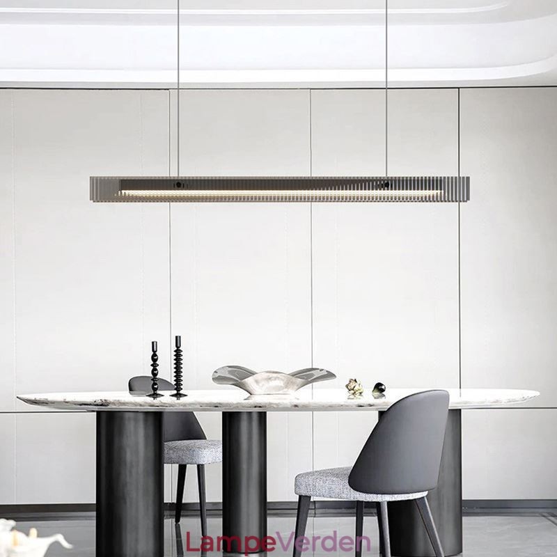Pendel 100CM Glas Loftslampe Trinløs Dæmpbar Med Fjernbetjening