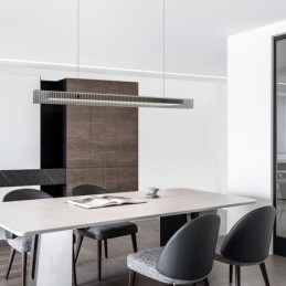 Pendel 100CM Glas Loftslampe Trinløs Dæmpbar Med Fjernbetjening