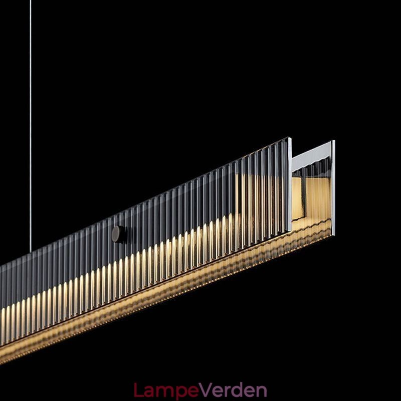 Pendel 100CM Glas Loftslampe Trinløs Dæmpbar Med Fjernbetjening
