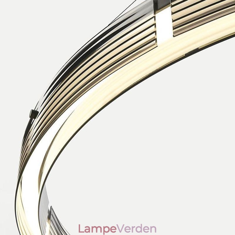 Pendel 60 80CM Cirkel Glas Loftslamper Trikromatisk dæmpning