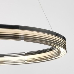 Pendel 60 80CM Cirkel Glas Loftslamper Trikromatisk dæmpning
