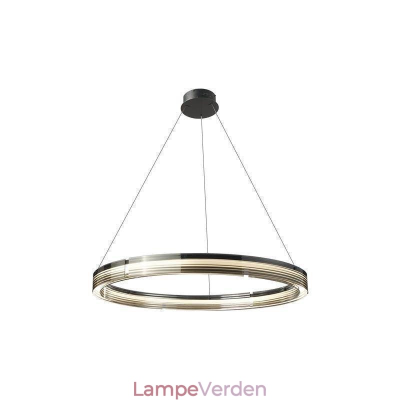 Pendel 60 80CM Cirkel Glas Loftslamper Trikromatisk dæmpning