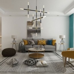 Pendel Splejsning Varm Hvid Kreativ Loftslampe DIY Kombinationslampe