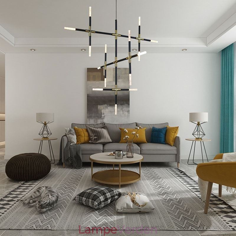 Pendel Splejsning Varm Hvid Kreativ Loftslampe DIY Kombinationslampe