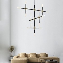 Pendel Splejsning Varm Hvid Kreativ Loftslampe DIY Kombinationslampe