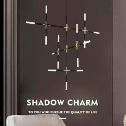 Pendel Splejsning Varm Hvid Kreativ Loftslampe DIY Kombinationslampe