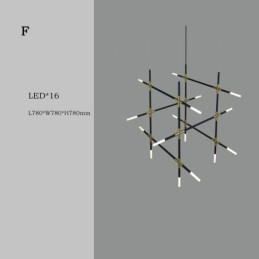 Pendel Splejsning Varm Hvid Kreativ Loftslampe DIY Kombinationslampe