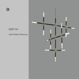 Pendel Splejsning Varm Hvid Kreativ Loftslampe DIY Kombinationslampe