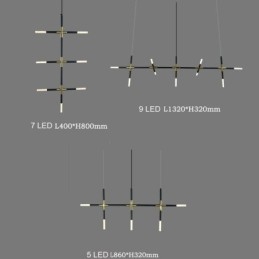 Enkel pendantlampe Kreativ splejsning Varm hvidt loftslys DIY-kombinationslampe