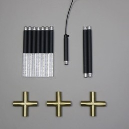 Enkel pendantlampe Kreativ splejsning Varm hvidt loftslys DIY-kombinationslampe