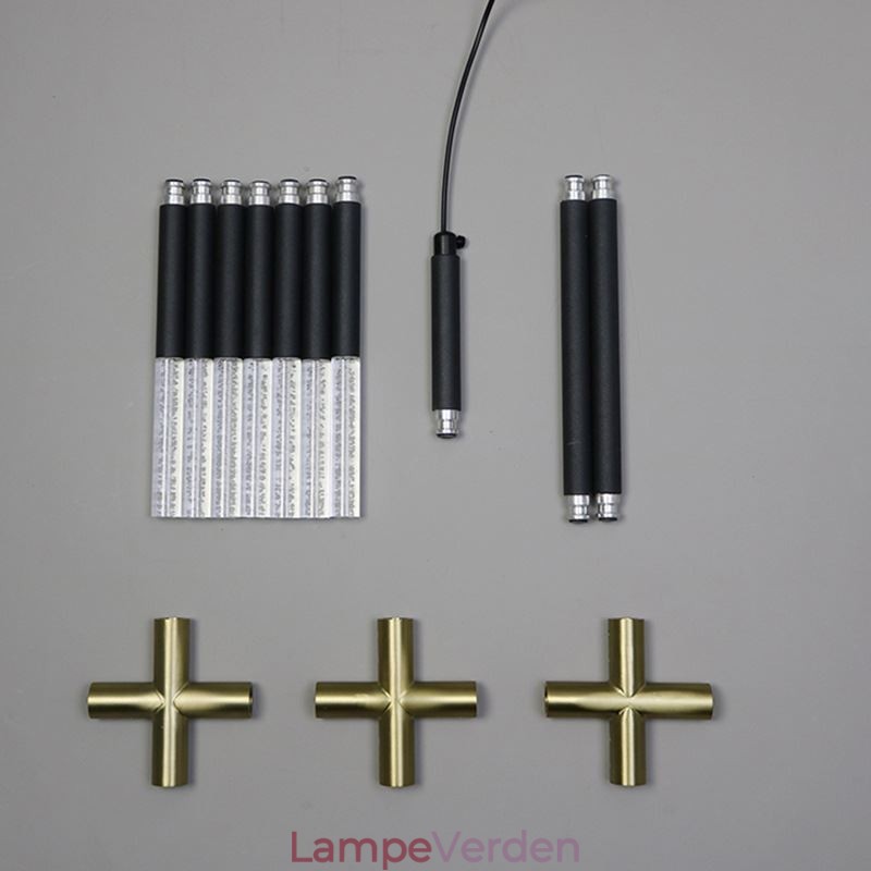 Enkel pendantlampe Kreativ splejsning Varm hvidt loftslys DIY-kombinationslampe