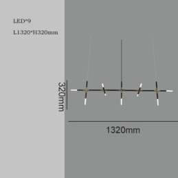 Enkel pendantlampe Kreativ splejsning Varm hvidt loftslys DIY-kombinationslampe