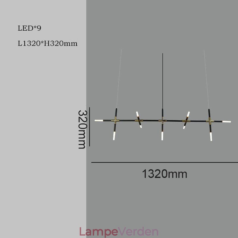 Enkel pendantlampe Kreativ splejsning Varm hvidt loftslys DIY-kombinationslampe