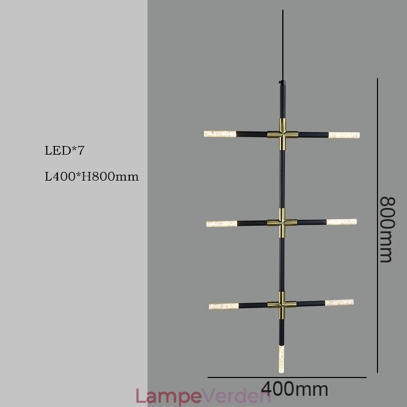 Enkel pendantlampe Kreativ splejsning Varm hvidt loftslys DIY-kombinationslampe